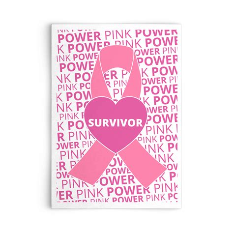 Breast Cancer Survivor Set of Flat Greeting Cards – Combat Breast Cancer