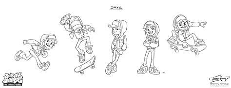 Tommykinnerup Character Designs For Subway Surfers The Animated Series