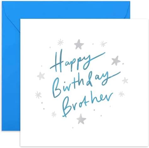 Old English Co Brother Birthday Card For Him Sibling Male Birthday