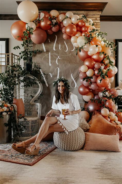 Bridal Shower Decor Boho Balloon Bridal Shower Balloons Boho Shower