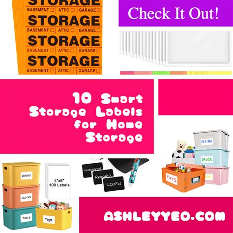 10 Smart Storage Labels for Home Storage - Ashley Yeo