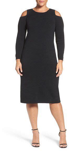 Eliza J Plus Size Cold Shoulder Sheath Dress