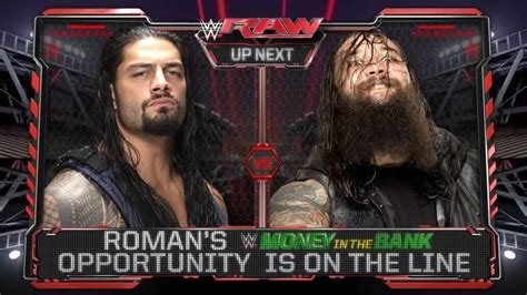 Roman Reigns Vs Bray Wyatt Wwe Raw 01062015 En Español Youtube