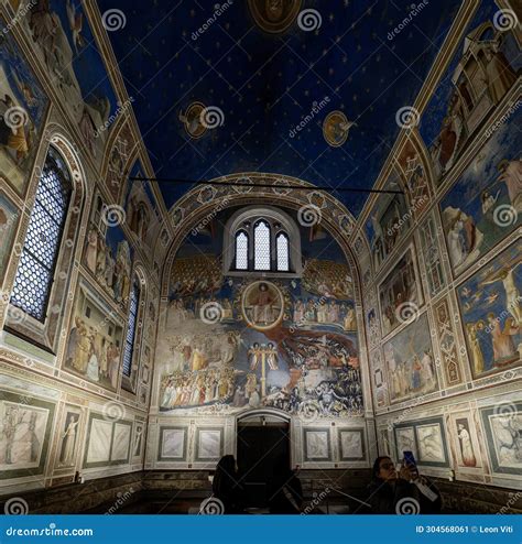 Padua Italy January Inside Scrovegni Chapel With Th