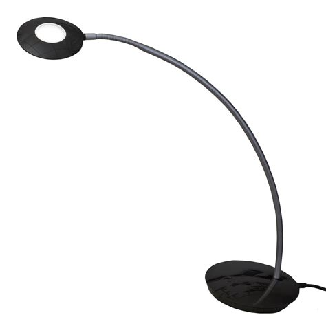 Lampe à Leds Alba Aéro en aluminium noire Tête 23 cm 1Bras L56 cm et