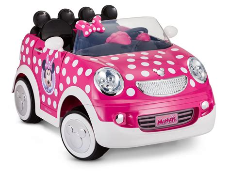 Disney Minnie Mouse Hot Rod Coupe Ride On Toy By Kid Trax Volt Pink Walmart