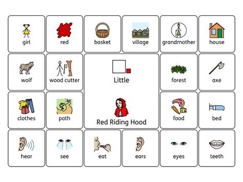 Little Red Riding Hood Symbol Word Grid | Teaching Resources