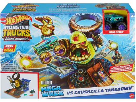 Hot Wheels Monster Trucks Arena Smashers Mega Wrex Vs Gorzilla Mattel HPN71 Juguetilandia
