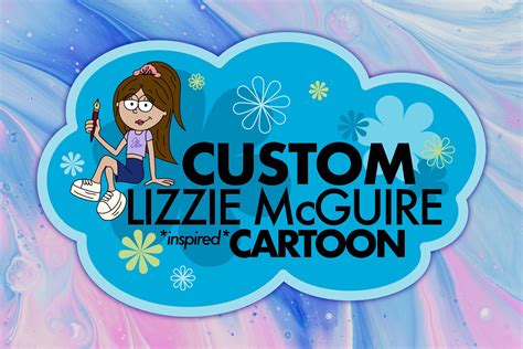 Custom Lizzie Mcguire Inspired Cartoon DIGITAL PNG FILE - Etsy