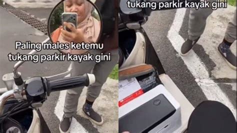 VIRAL Aksi Wanita Ini Semprot Tukang Parkir Yang Suka Muncul Tiba Tiba