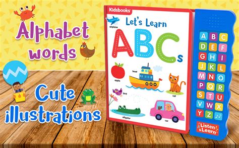 Lets Learn Abcs With 27 Fun Sound Buttons This Book Is The Perfect