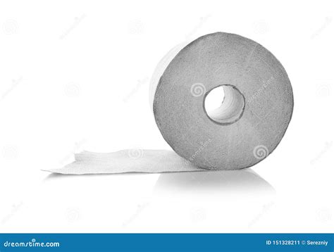 Rolo Do Papel Higi Nico No Fundo Branco Imagem De Stock Imagem De