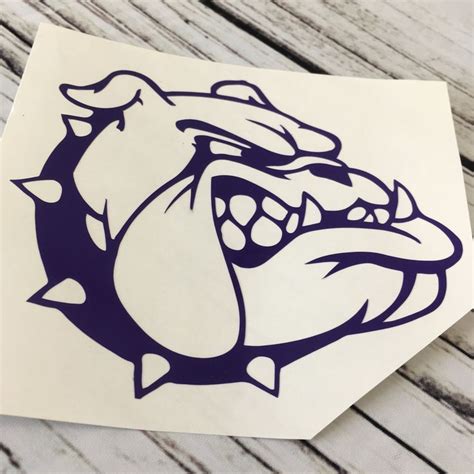 Bulldog Car Decal Car Decals Bulldog Mirror Decal