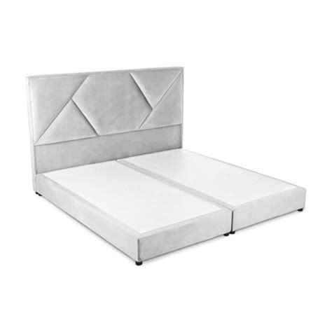 bed frame janwa velvet  cm king white  house