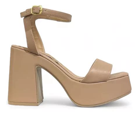 Plataformas Sandalias Zapatillas Mujer Nude Tacón Confort Envío gratis