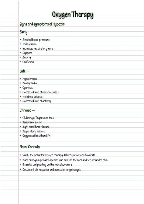 Wk 5 Skills Oxygen Therapy Airway Notability Gallery