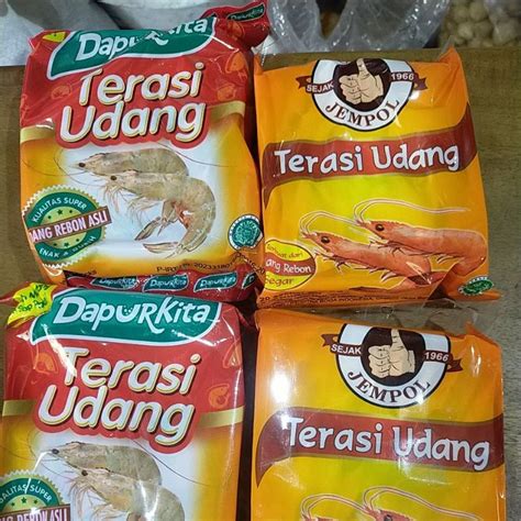 Jual Trasi Udang 20 Pcs Terasi Udang Cap Jempol Dan Dapur Kita Trasi