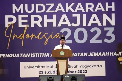 Menag Minta Mudzakarah Perhajian Indonesia Bahas Tuntas Syarat Istitha