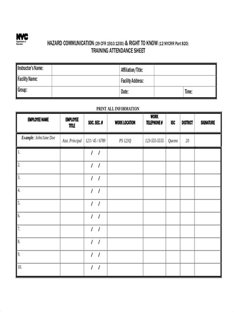 Training Sheet - 10+ Examples, Word, Pages, How to Make, PDF