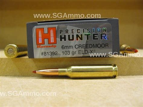 Round Case Mm Creedmoor Grain Eld X Hornady Precision Hunter