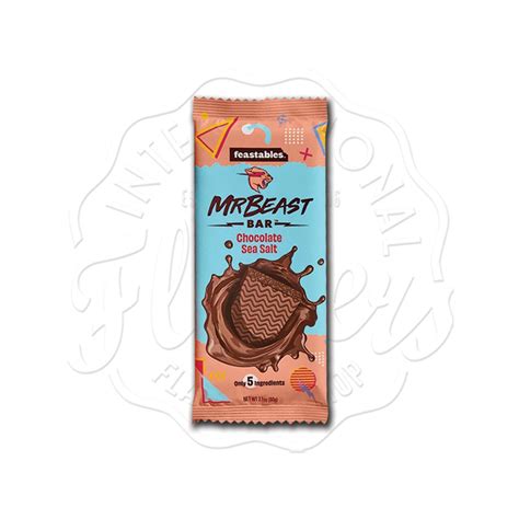 Feastables MrBeast Dark Chocolate Sea Salt Bar 60g Flavers