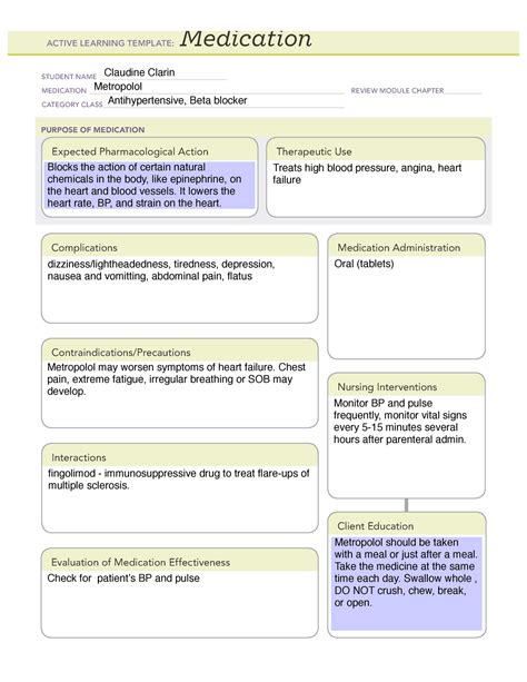 Dosage Calculations Ati Basic Concept Template