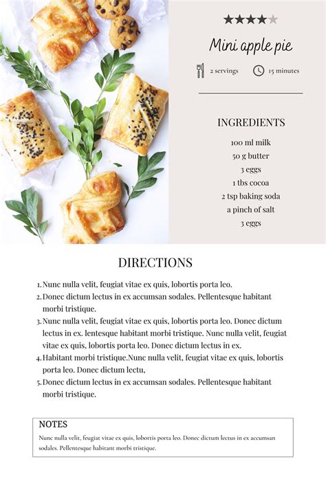 Modern Recipe Cards 