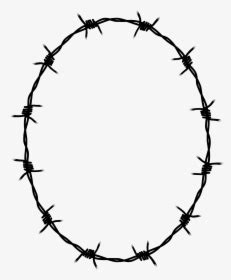 Barbed Wire Border - Barb Wire Border Clip Art, HD Png Download - kindpng