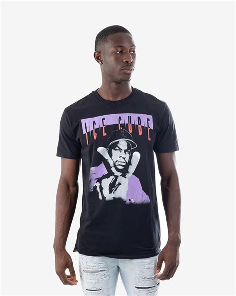 Shop Graphic Tees Ice Cube Peace Tee Icb107579 Black Snipes Usa