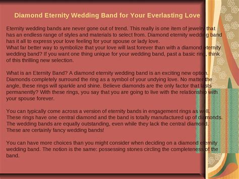 Diamond Eternity Wedding Band for Your Everlasting Love by Juan smith - Issuu