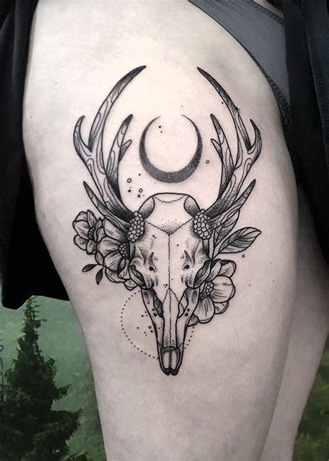 Deer Skull Tattoos - Ideas, Designs & Meaning - Tattoo Me Now