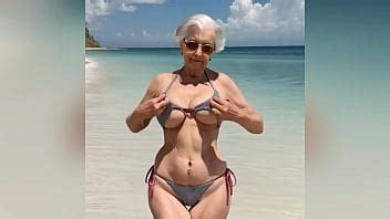 Granny Showing Her New Sexy Bikini With Dirtytalk Watch The Horny GILF Nude At The End AI