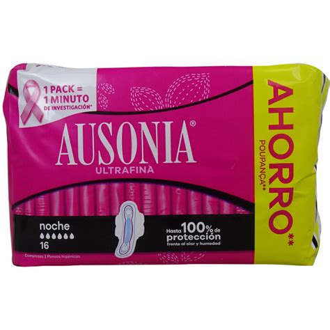 Ausonia sanitary 16 u. Ultrafine with wings night. - Tarraco Import Export