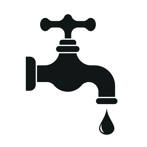 Water Tap Icon For Web Simple Water Faucet Sign Vector Design Faucet