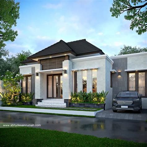 Desain Rumah Bali Modern Lantai Lebar Meter Bapak Akbar Di