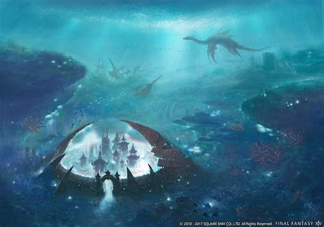 Underwater City Underwater Fantasy City Cg Game Final Fantasy