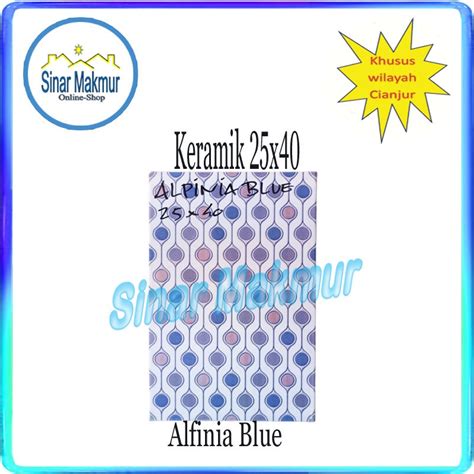 Jual Keramik Dinding X Alpinia Blue Pegasus Shopee Indonesia