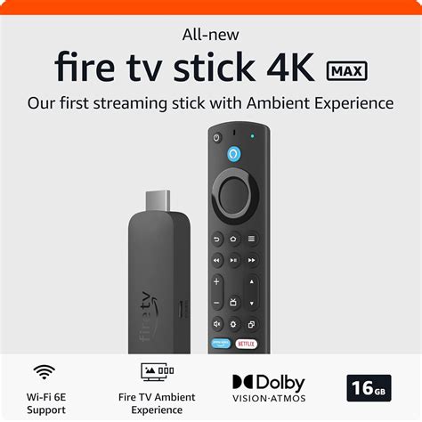 All-new Amazon Fire TV Stick 4K Max streaming device