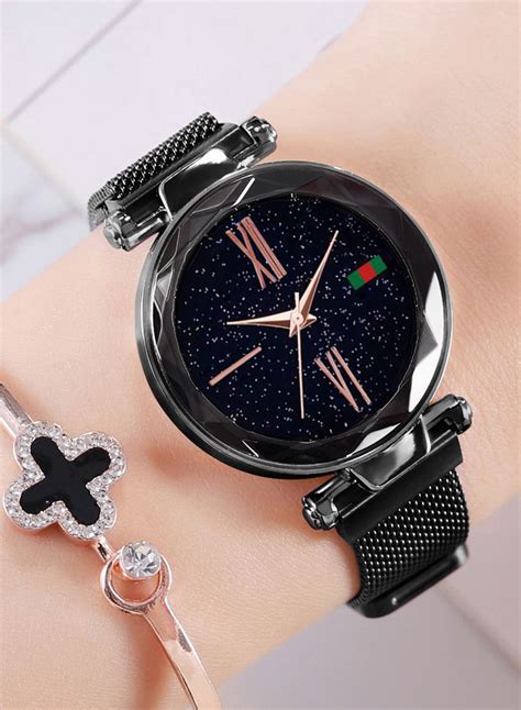 Tik Tok Web Celeb Stylish Trend Starry Sky Magnet Waterproof Watch ...