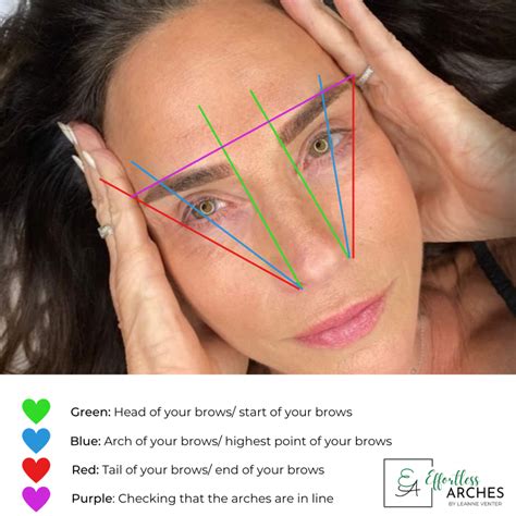 Eyebrow Mapping Chart A Step By Step Guide To Perfect Brows