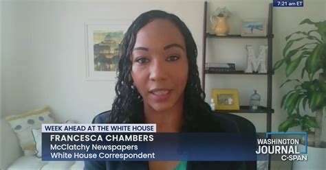 Francesca Chambers on the Week Ahead at the White House | C-SPAN.org