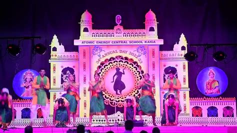 Tamil Folk Dance Performed By Aecs Students On Annual Day Celebration