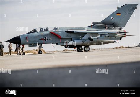 Eine Bundeswehr Bundeswehr Tornado Jet Fighter In Der Al Azrak Air