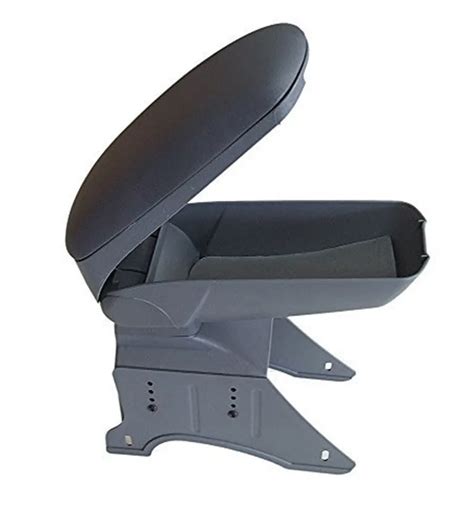 Big Black Storage Armrest Console Box With Leatherette Padding Center Console Universal Fit for ...