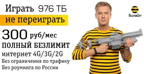 Безлимит 300 - тарифный план Билайн: подключение и поддержка