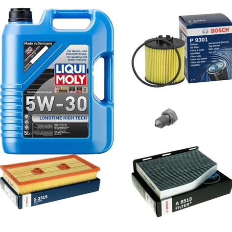 Bosch Inspection Set L Liqui Moly Longtime High Tech W Pour Vw