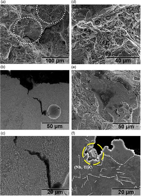 SEM Micrographs After Impact Tests At Cryogenic Temperature Fracture