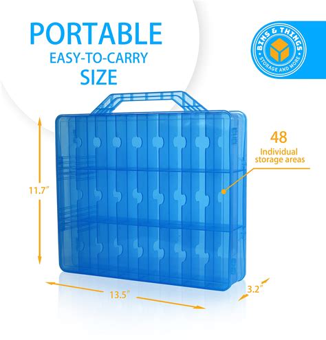 Snapklik Bins Things Hot Wheels Display Case And Toy Car Storage Organizer Double Sided