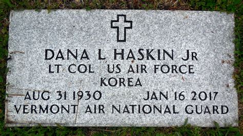 Dana Leroy Haskin Jr 1930 2017 Mémorial Find a Grave