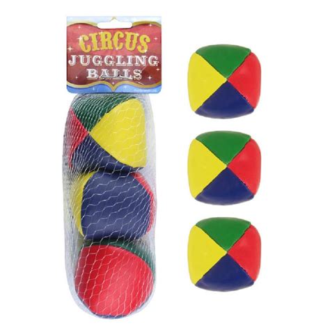 Set Of 3 Multicoloured Circus Juggling Balls